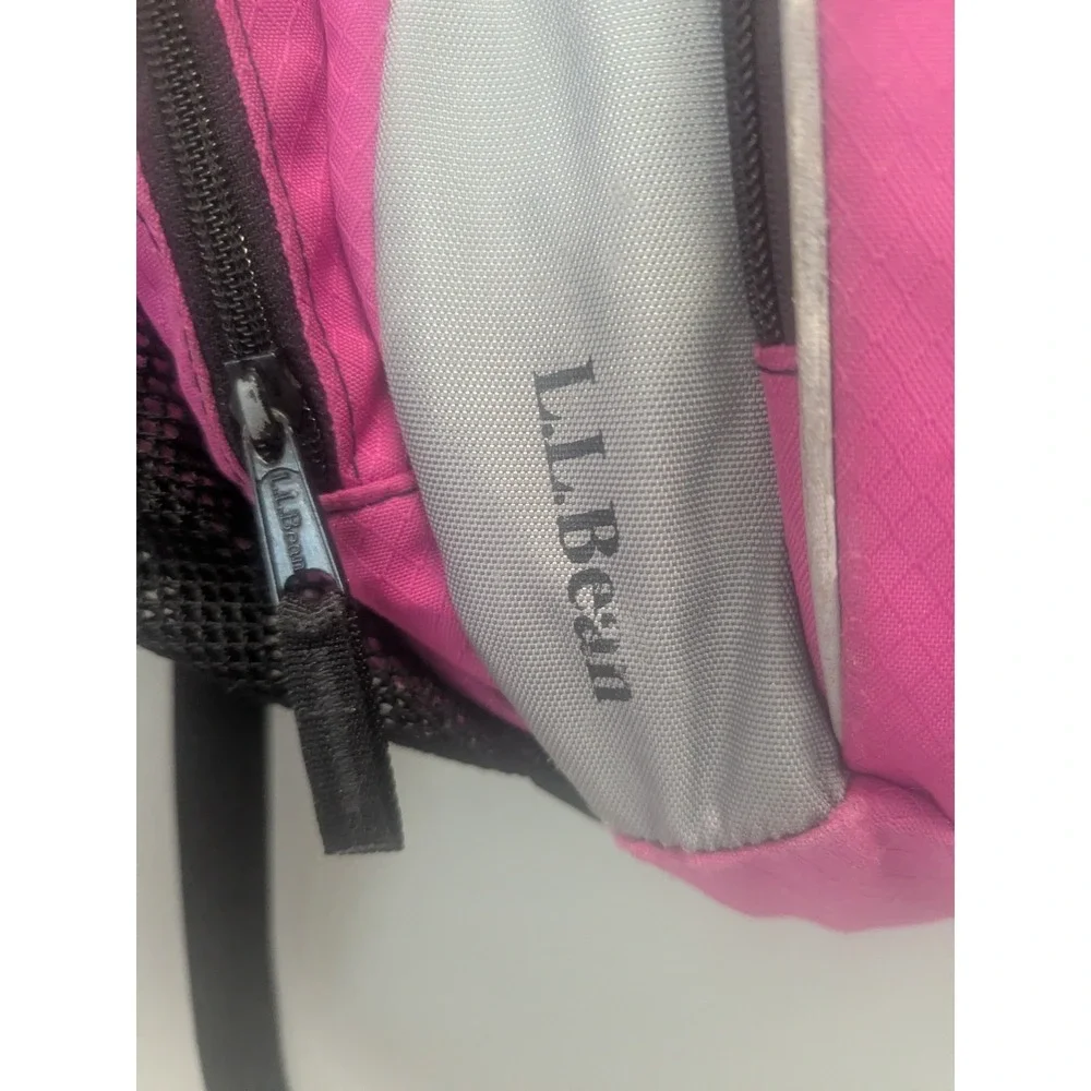 L.L.Bean Pink Butterfly Backpack  Black‎ School Book Bag Travel Daypack Hiking